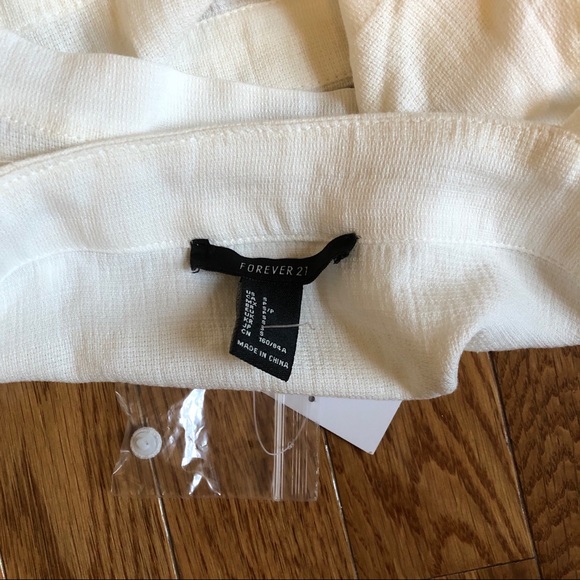 NEW Forever 21 white button tank top - Picture 4 of 4